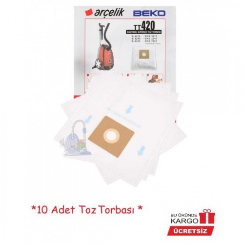 Arçelik S 4210 Ultra Hijyenik Toz Torbası 10 Adet