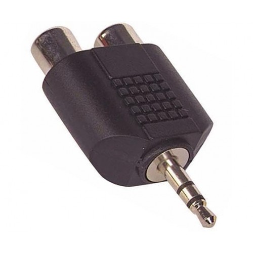 2RCA Dişi-3.5 Mm Stereo Erkek Çevirici Jack