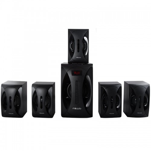 Mikado MD-512 USB-SD Destekli FM Radyolu 5+1 Ses Sistemi Speaker