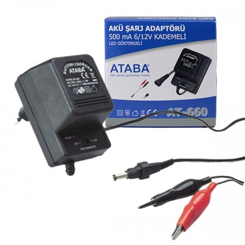 Ataba AT-660 6-12V Priz Tipi Akü Şarj Adaptörü