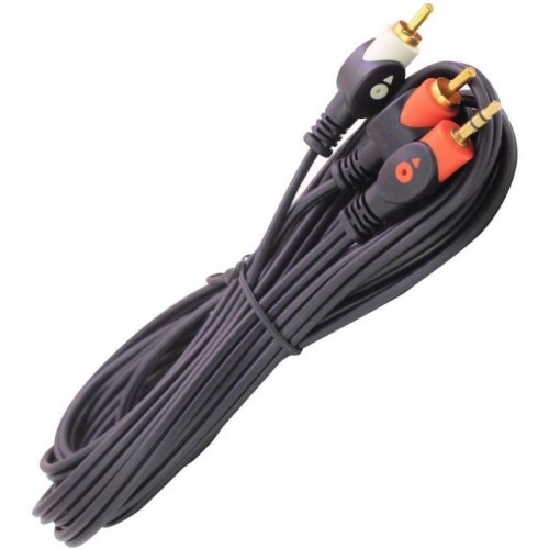 2RCA-3.5mm Stereo Kablo 10 Metre