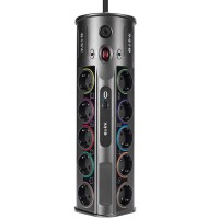 S-Link SP10AF 1860 Joule Anahtarlı Usb + Type-C Girişli 10'lu 1.8 Metre Kablolu Akım Korumalı Priz