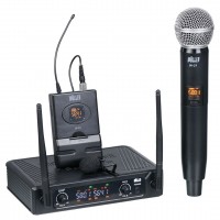 Wöller W-216EY UHF 2 Kanal 1 El + 1 Yaka Kablosuz Mikrofon Sistemi