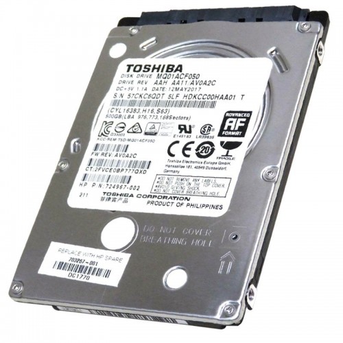 500 GB 2.5'' 7200Rpm Notebook Harddisk MQ01ACF050