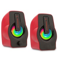 Rampage RMS-G7 Falsetto 2.0 6 Watt Rgb Ledli Gaming USB 1 + 1 Mavi-Kırmızı Hoparlör